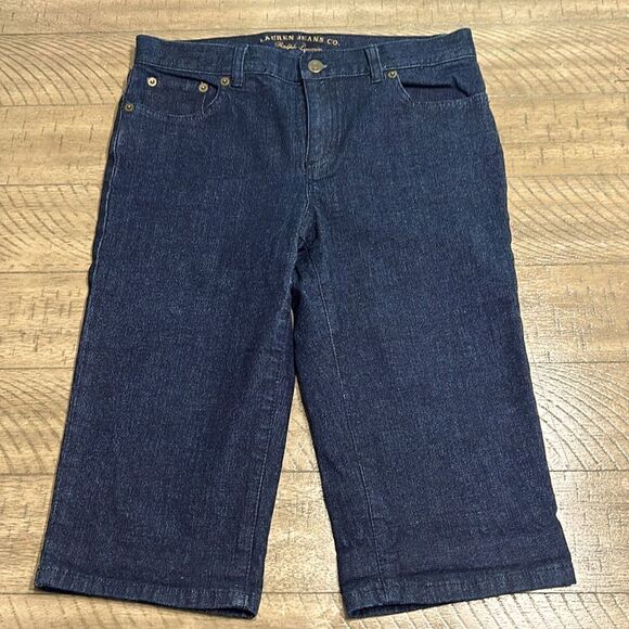 Ralph Lauren stretch denim capris size 4 - Picture 1 of 8